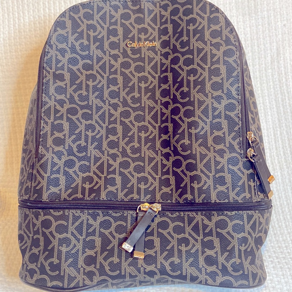 Calvin Klein Large BackPack, Two large zipper pockets, Laptop Slot